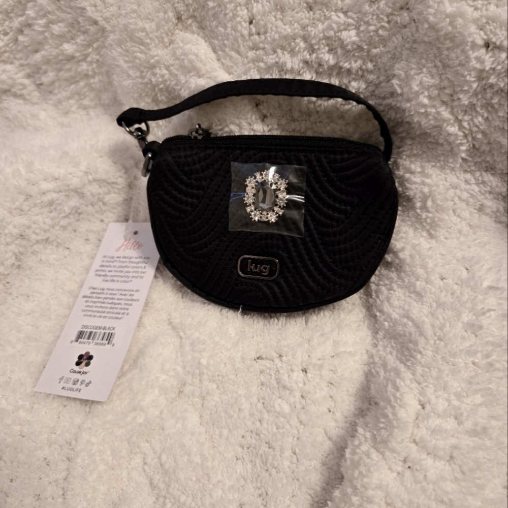Lug - Black Disco Gem Wristlet